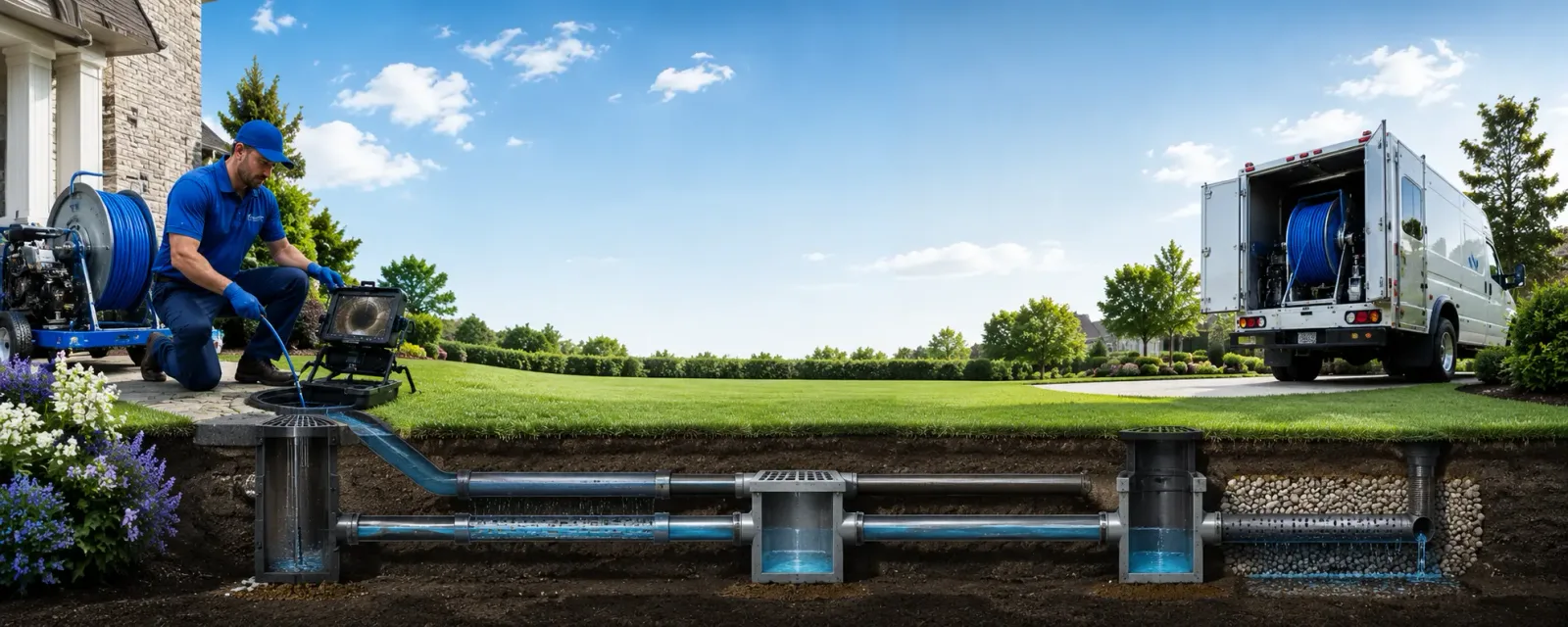 Outdoor drain cleaning information for Watkins, IA